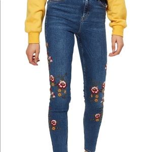 Topshop Jamie Ditsy Floral Jeans